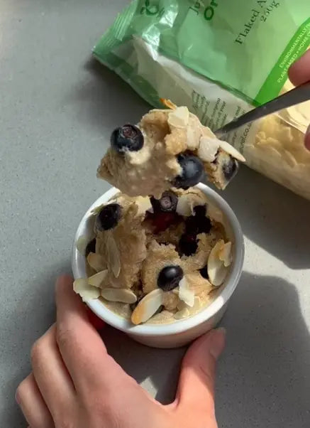 Blueberry-and-Almond-Baked-Oats Just Natural