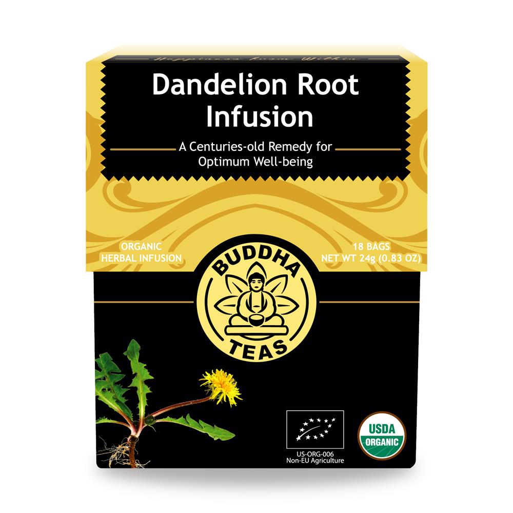 Organic Dandelion Root Tea (18 tea bags) - Just Natural