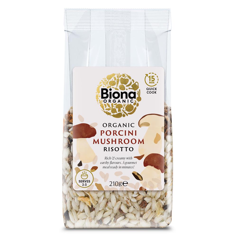 Organic Porcini Mushroom Risotto 210g - Just Natural