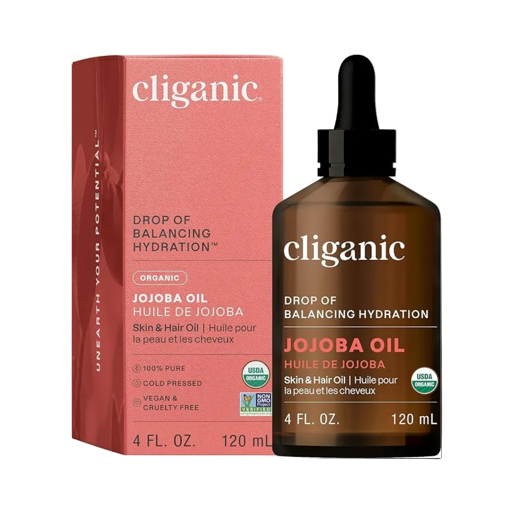 Cliganic Organic Jojoba Oil 4oz 4 ounce