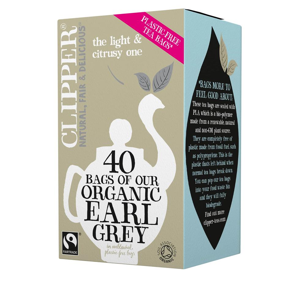 Organic & Fairtrade Earl Grey 40 Tea Bags - Just Natural