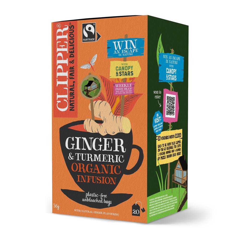 Ginger & Turmeric 20 bags - Just Natural