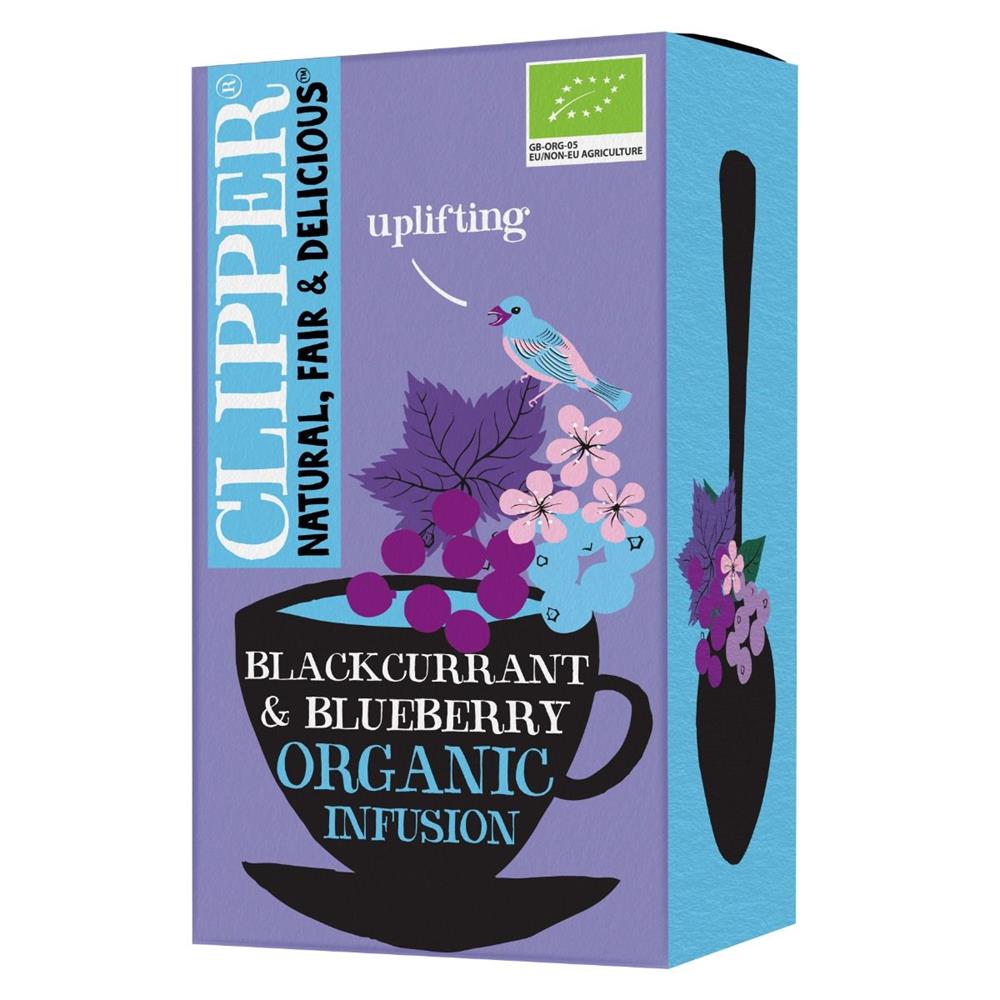 Organic Blackcurrant and Blueberry 20 Bags - Just Natural