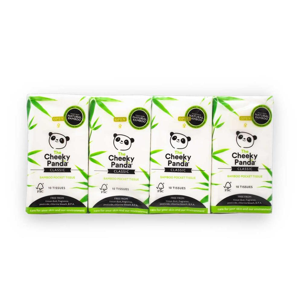 Cheeky Panda Bamboo Classic 8 Pack Pocket Tissues