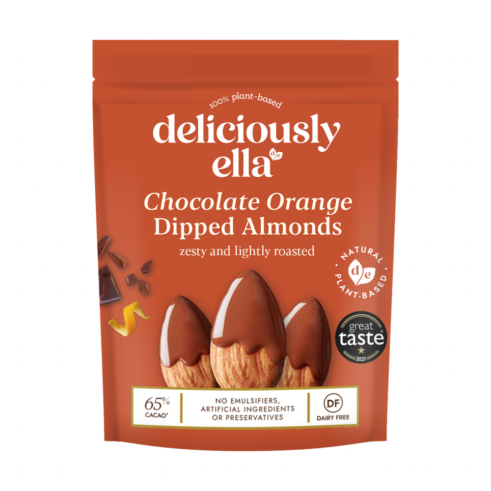 Chocolate Orange Dipped Almonds 81g - Just Natural