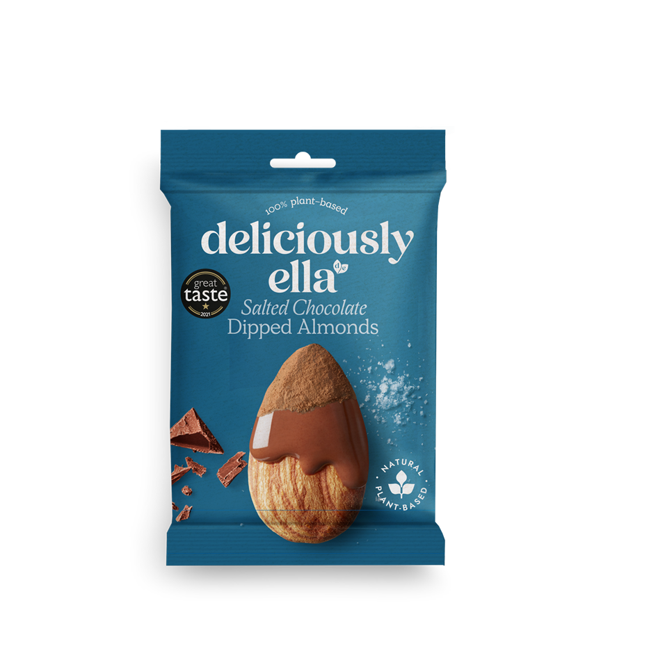 Salted Chocolate Dipped Almonds 27g - Just Natural
