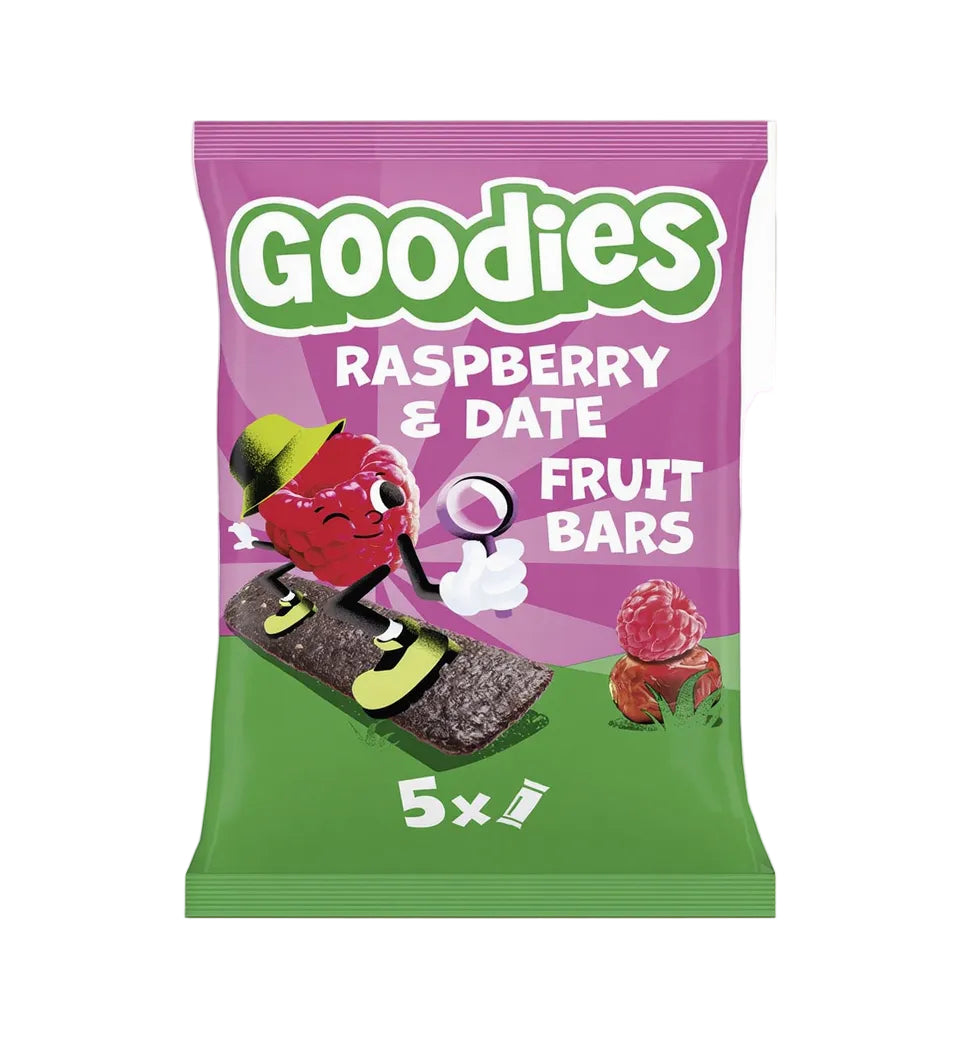 Kids Snack Raspberry & Date Fruit Bars Multipack 5x20g - Just Natural