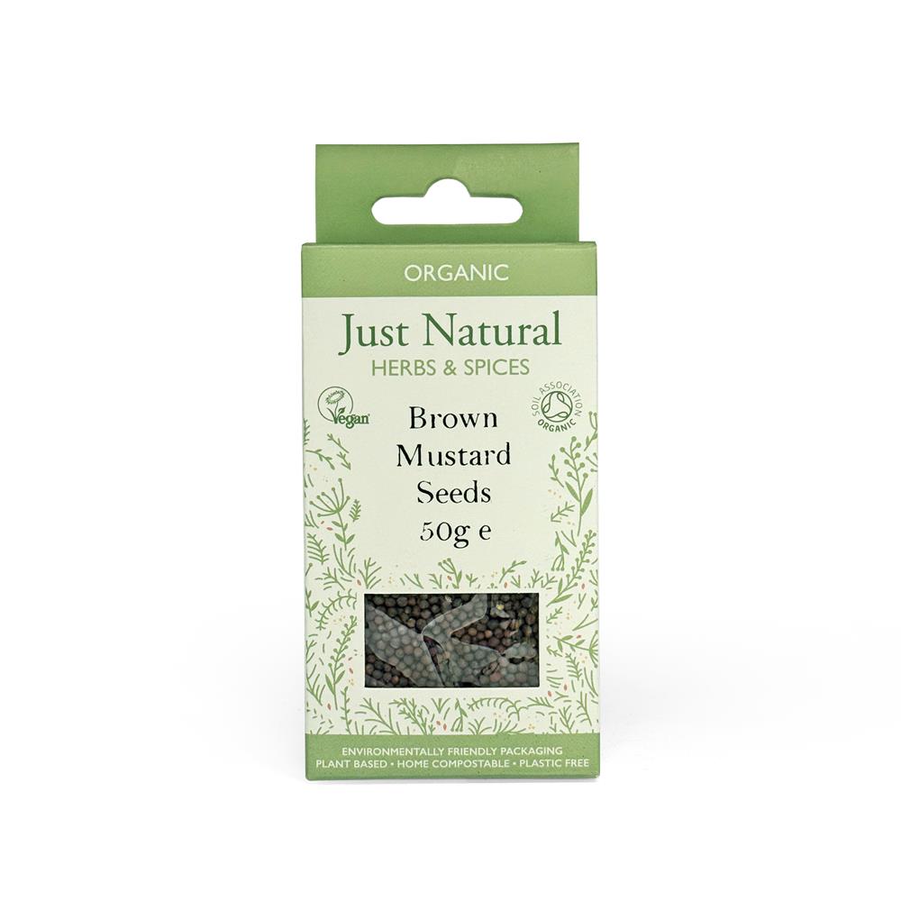 Organic Brown Mustard Seed (Box) 50g - Just Natural