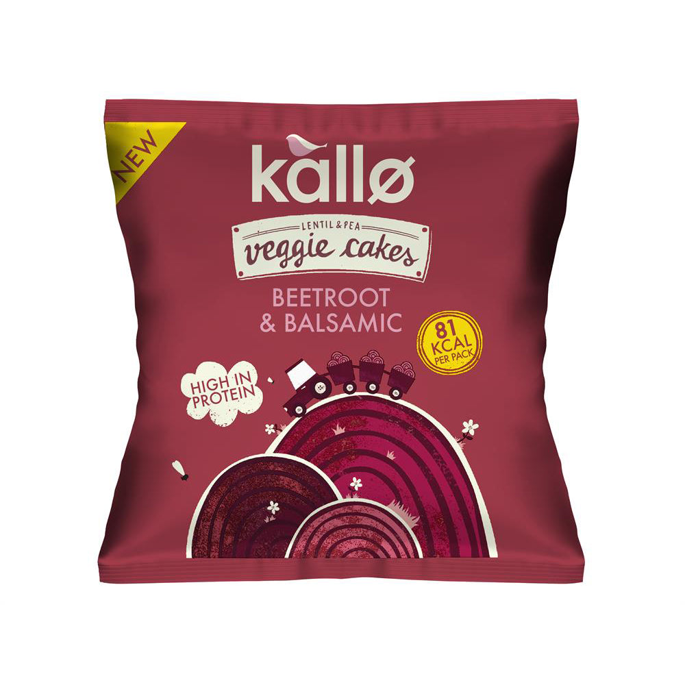 Beetroot & Balsamic Veggie Cakes Snack Packs 22g - Just Natural
