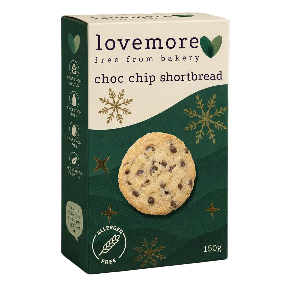 Choc Chip Shortbread GF DF WF 150g