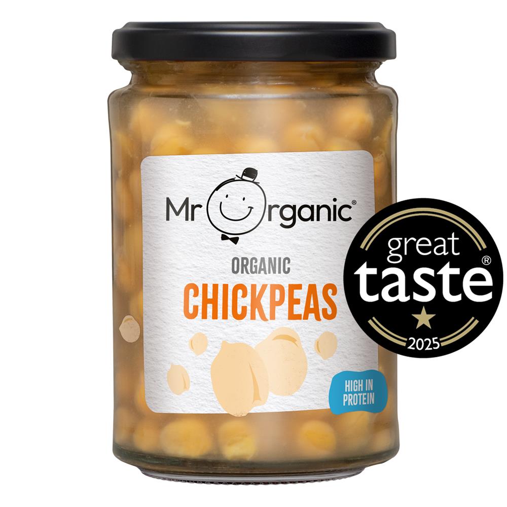 Chickpeas 350g (in glass jar) - Just Natural
