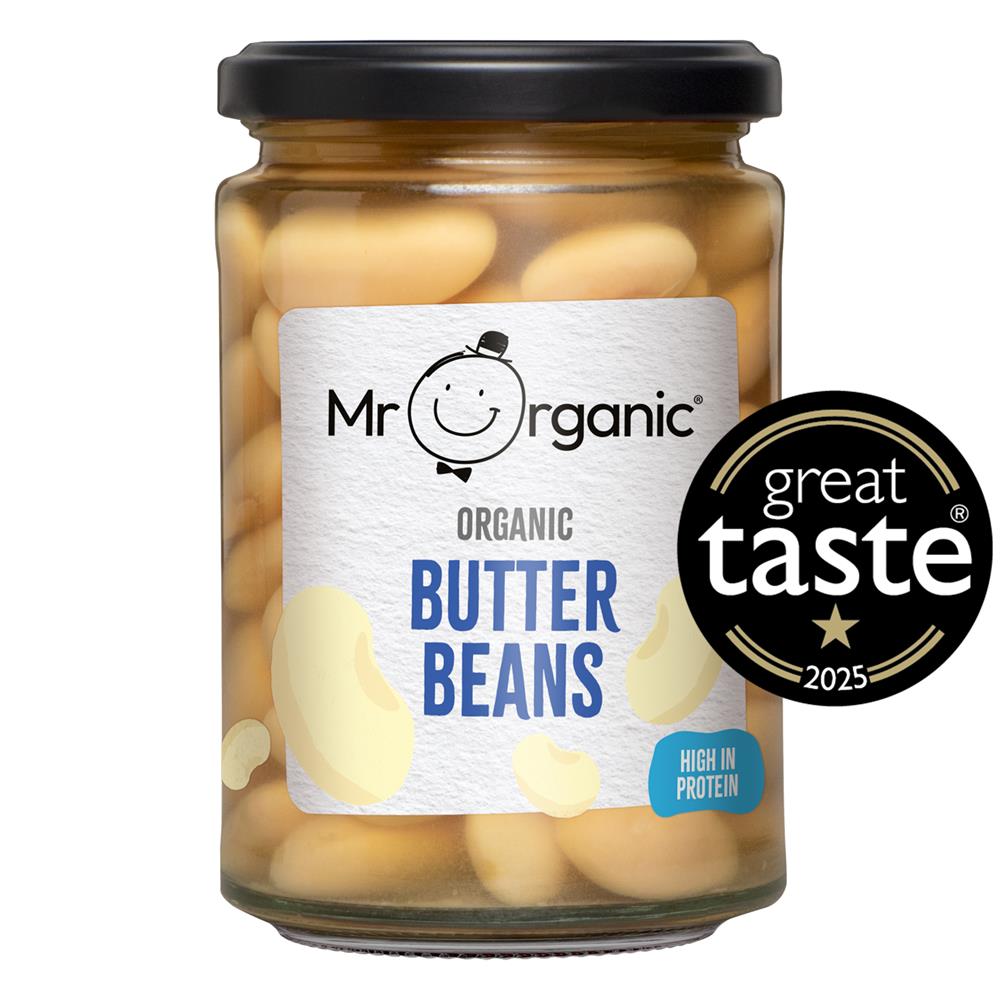 Butter Beans 350g (in glass jar) - Just Natural