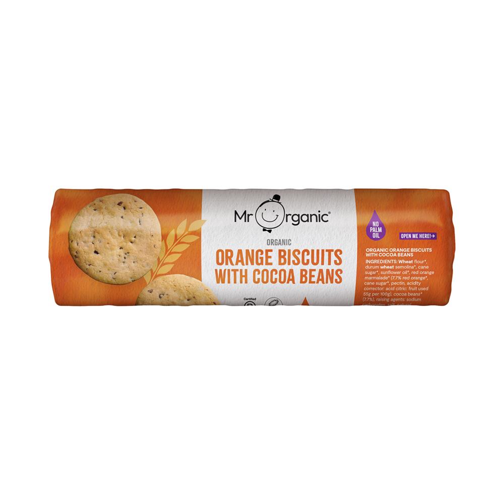 Orange Biscuits with Cocoa Beans 250g - Just Natural