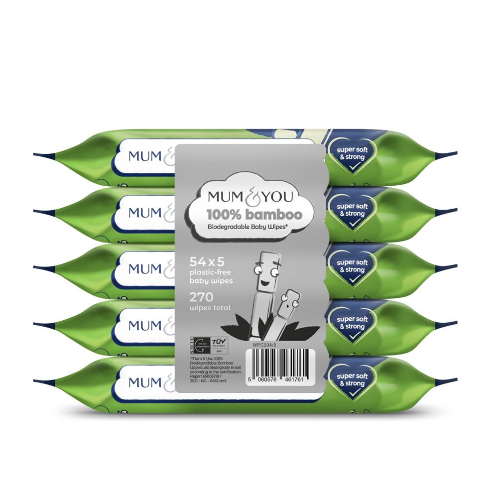 Mum & You Bamboo Wipes 5pack