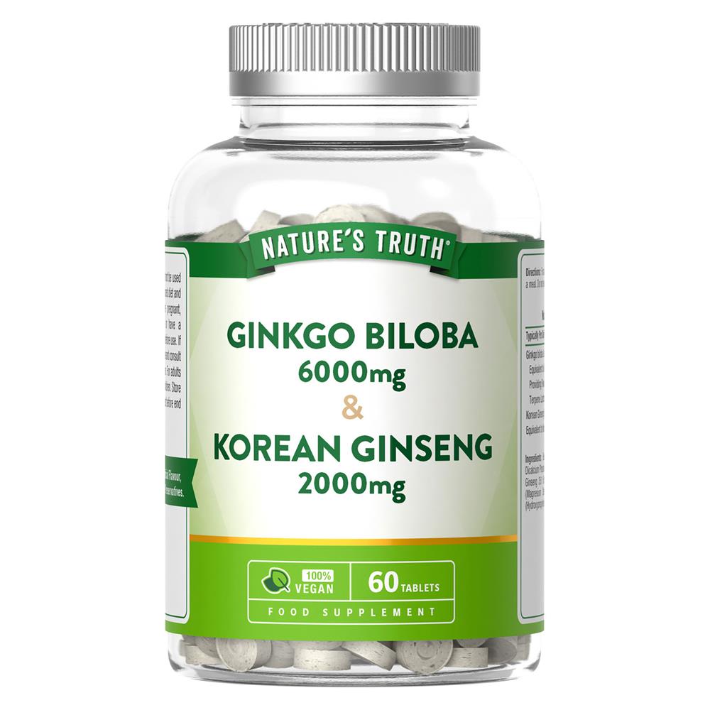 Nature's Truth Gingko Biloba & Korean Ginseng 60 tablet