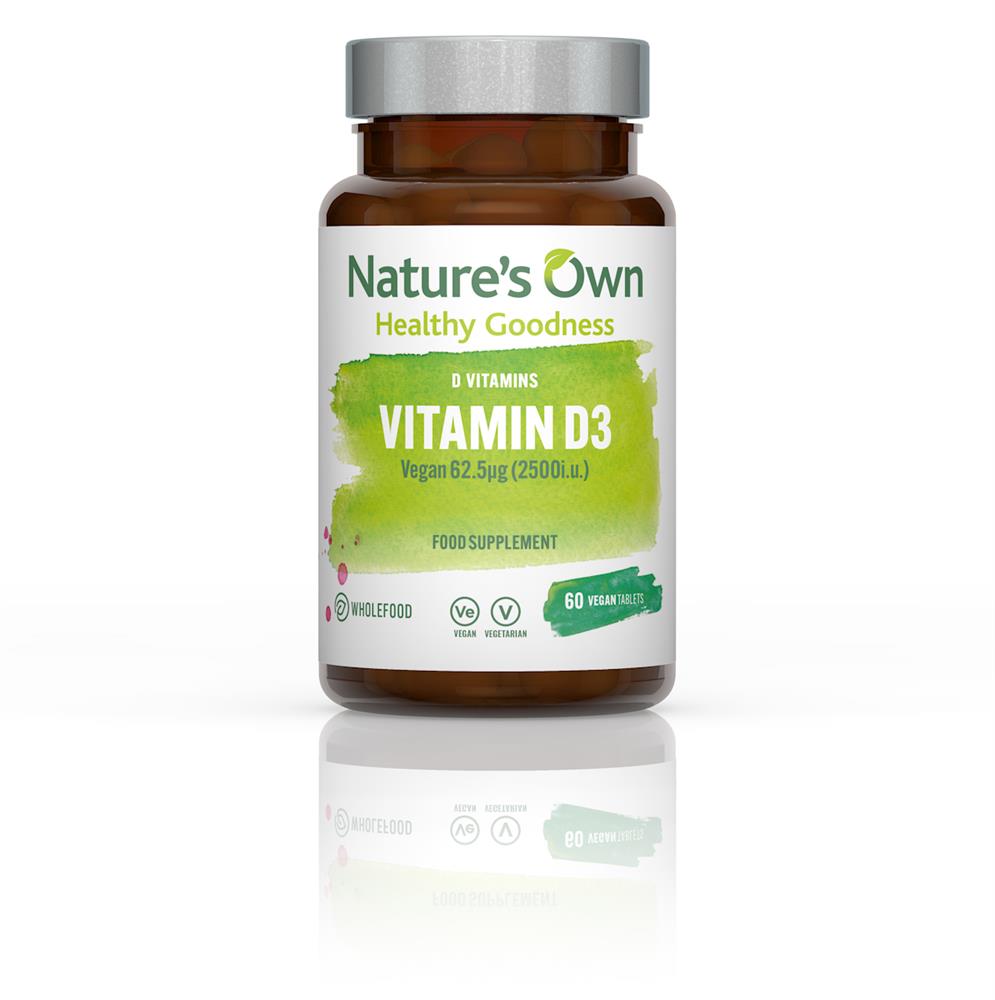 Natures Own VEGAN D3 2500iu 60 tablet