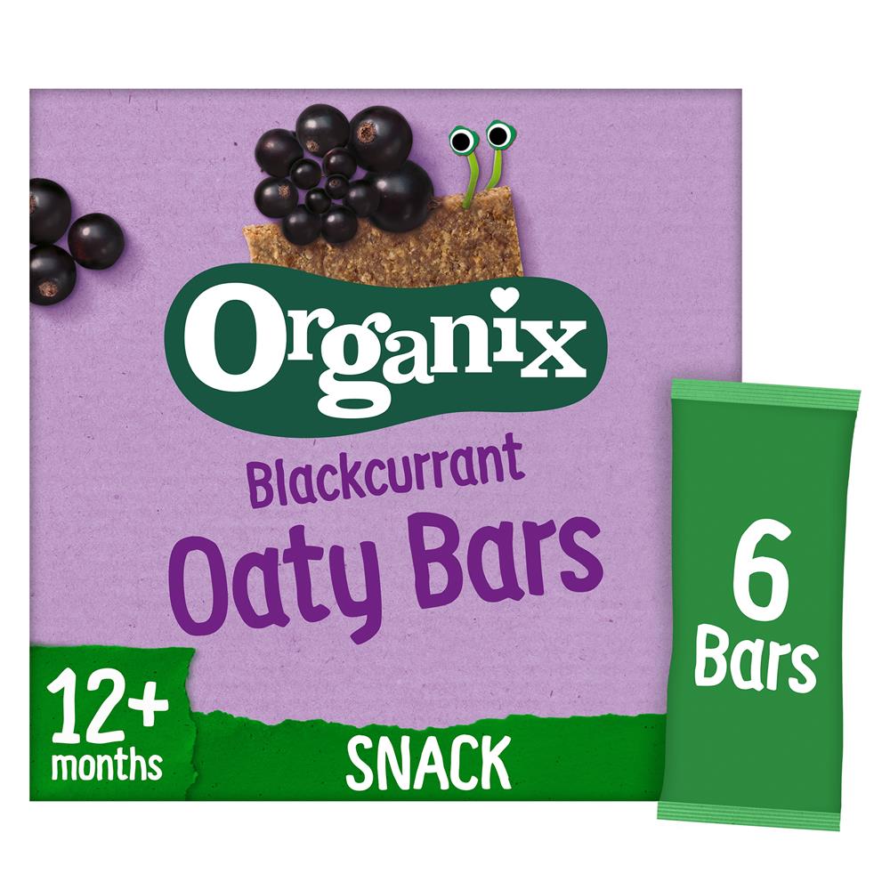 Blackcurrant Organic Soft Oat Snack Bars Multipack (6x23g) - Just Natural