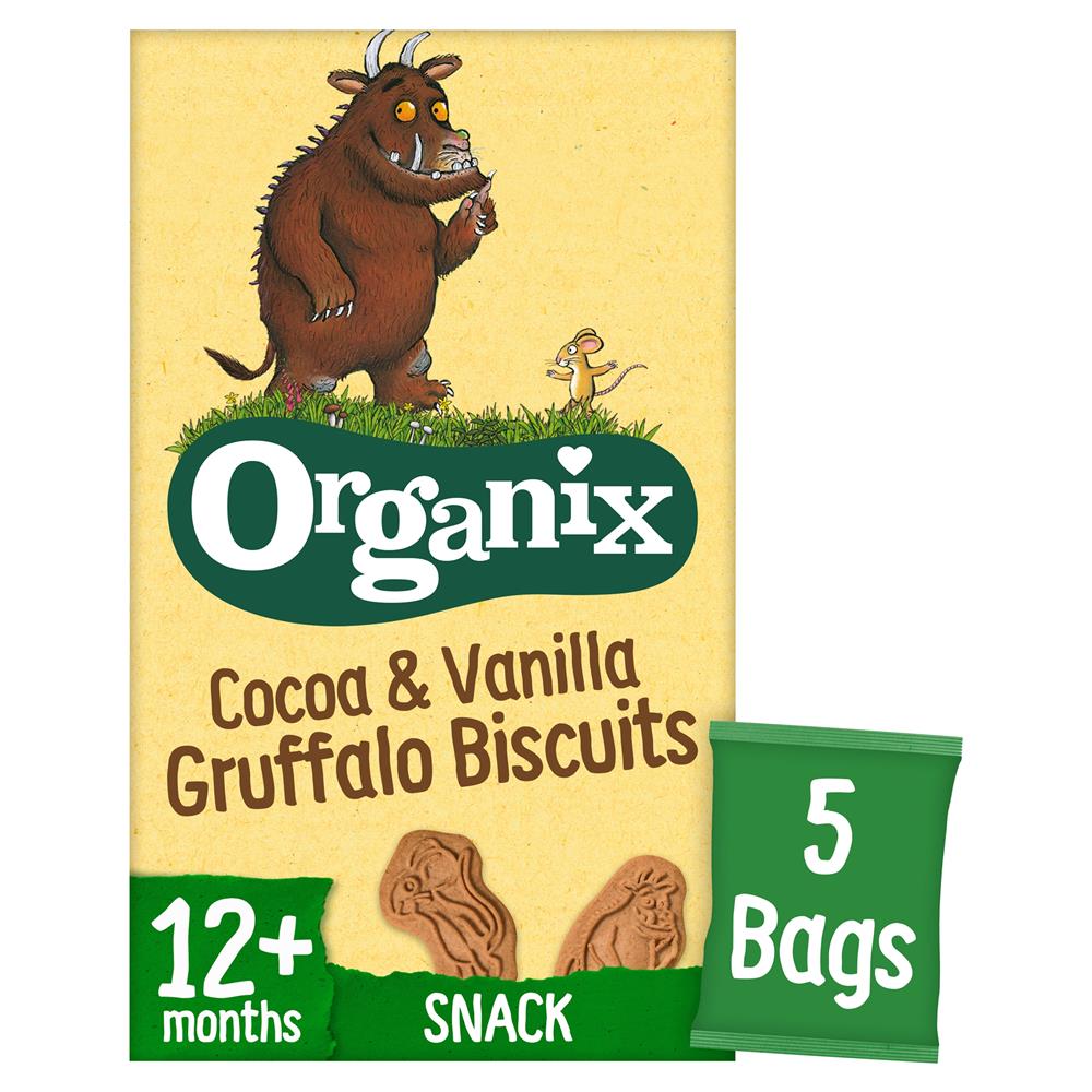 Gruffalo Cocoa & Vanilla Biscuits Multipacks 5 x 20g - Just Natural