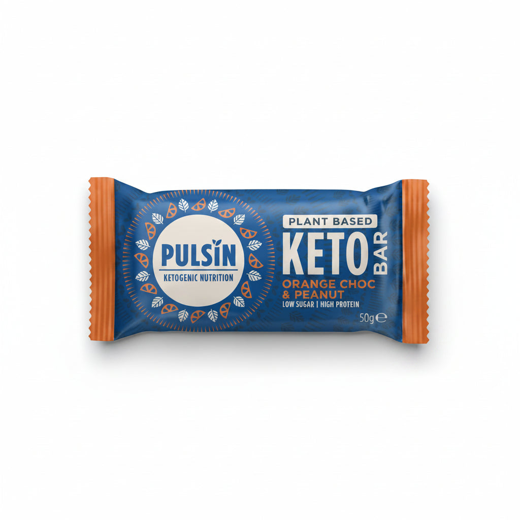 Pulsin Choc Orange & Peanut Keto Bar 50g