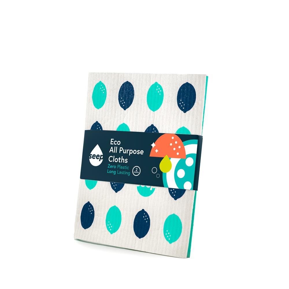 Sponge Cloths (lemon design) 20g