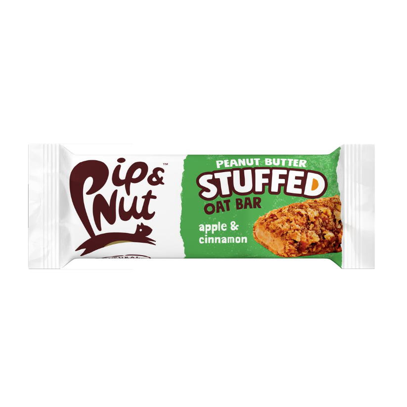 Pip and Nut Peanut Butter Stuffed Oat Bar - Apple & Cinnamon 48g - Just Natural