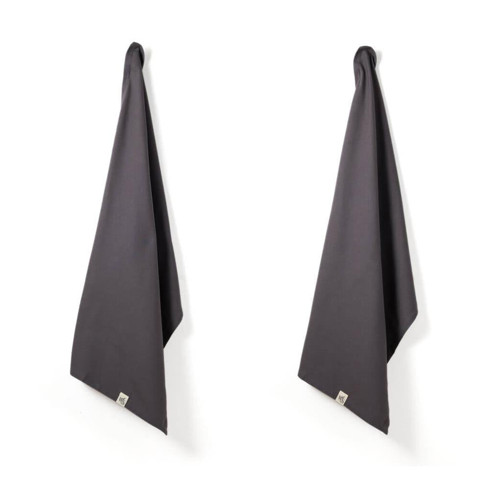 Tea Towels - Slate Grey 2unit