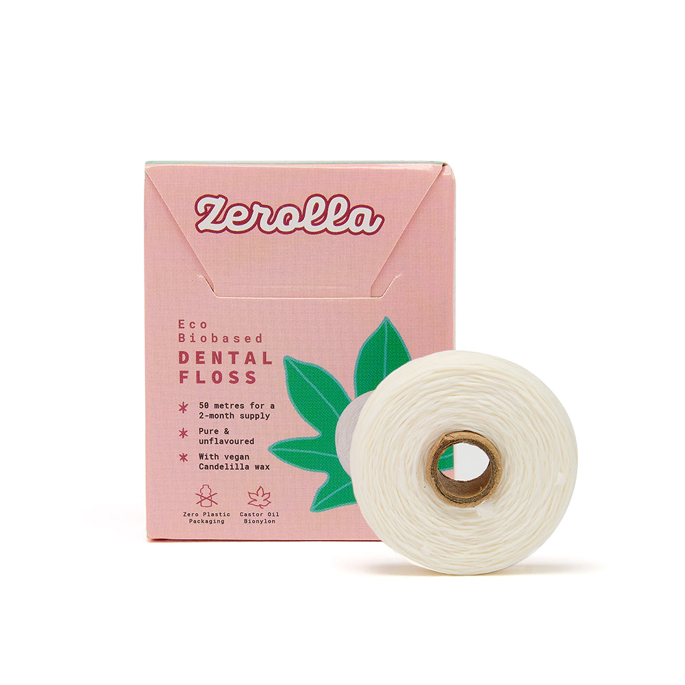 Eco Biobased Dental Floss 50m - Castor Oil Bionylon - Just Natural