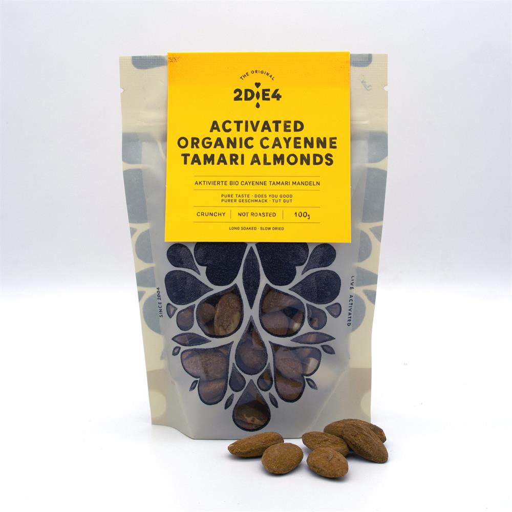 Organic Cayenne Tamari Almonds 100g - Just Natural
