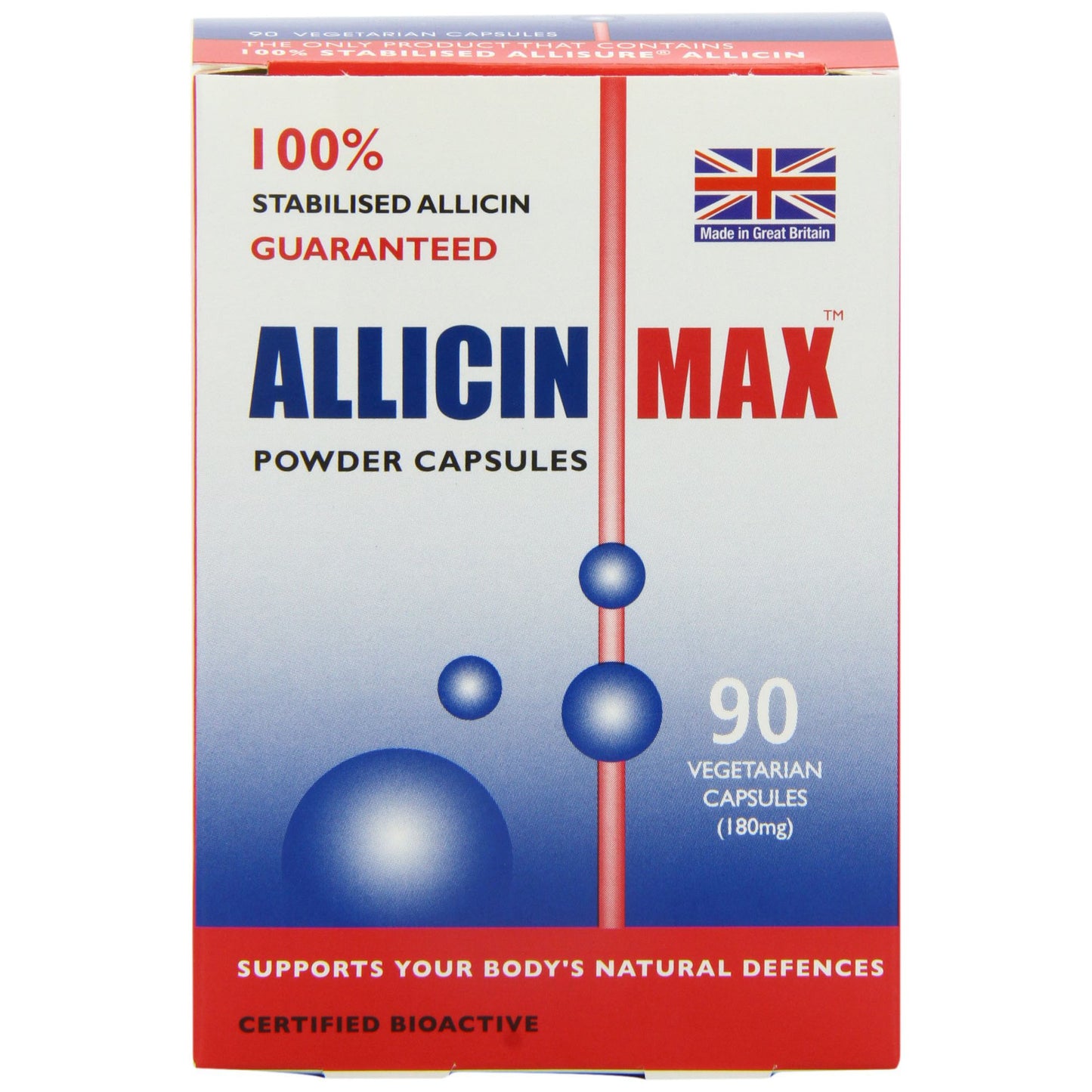 AllicinMax garlic supplements 90 vegan caps - Just Natural