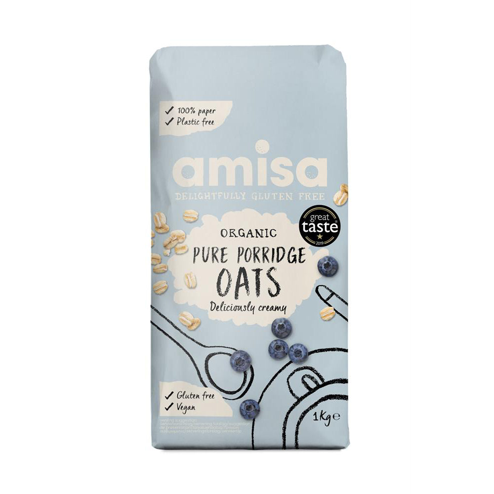 Organic GF Pure Porridge Oats 1KG - Just Natural
