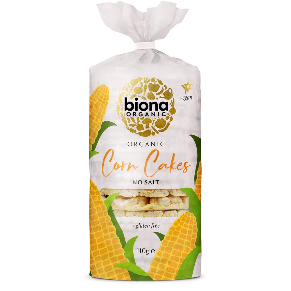 Corn Cakes no salt Organic 100% Corn 110g - Just Natural