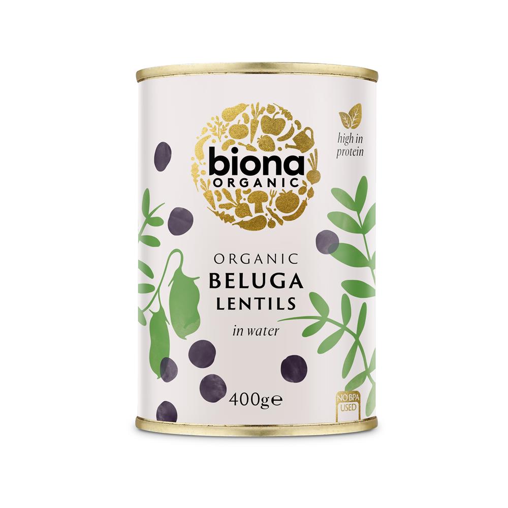 Organic Black Beluga Lentils 400g - Just Natural