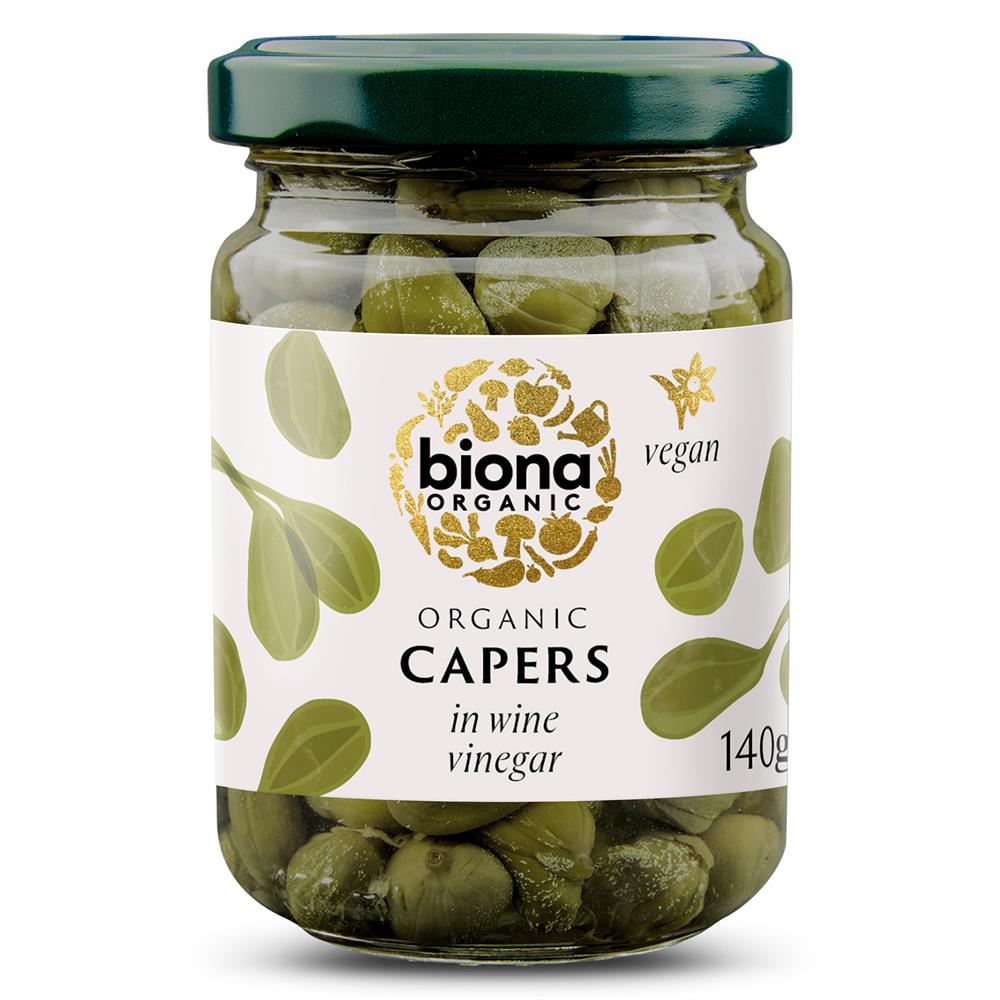 Organic Capers in Wine Vinegar 140g - Just Natural