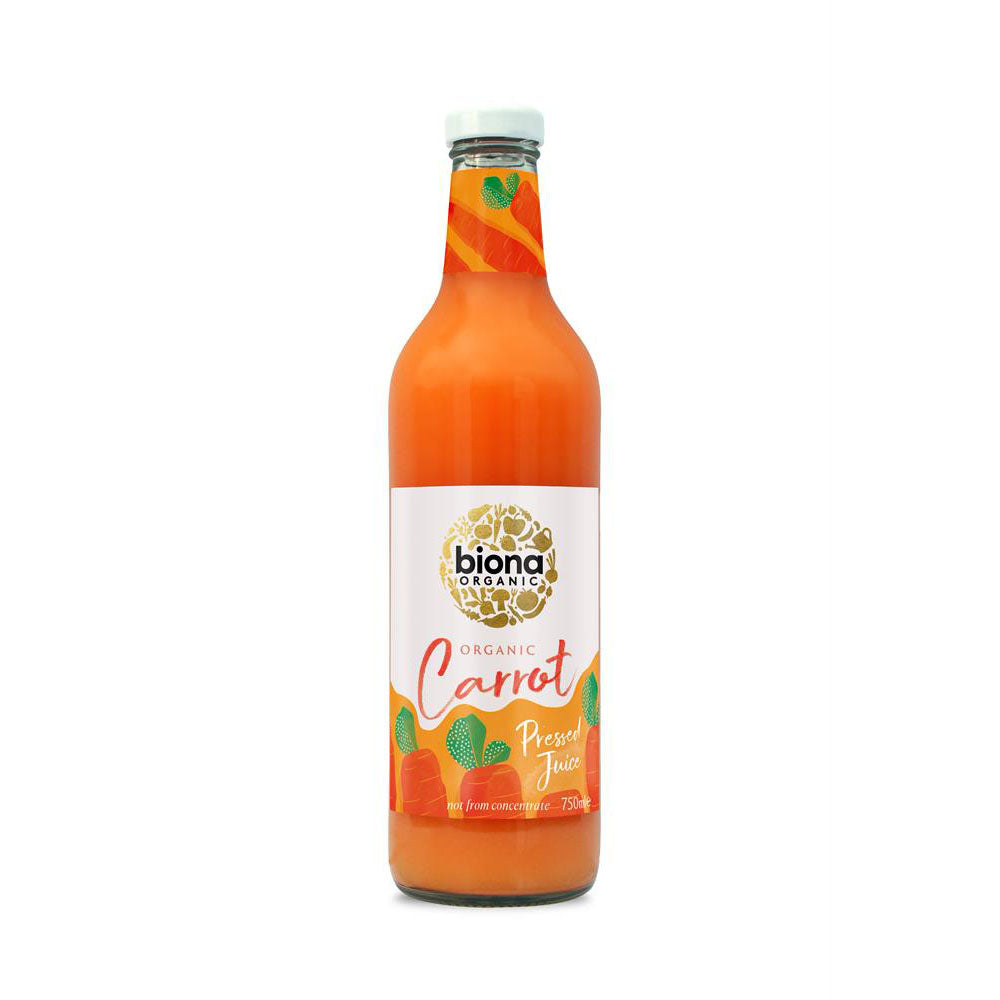 Organic Carrot Juice Pressed 750ml - Just Natural