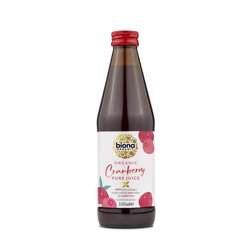 Organic Cranberry Juice Pure 330ml - Just Natural