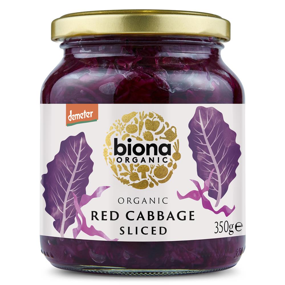 Organic Red Cabbage Sliced Demeter 350g - Just Natural