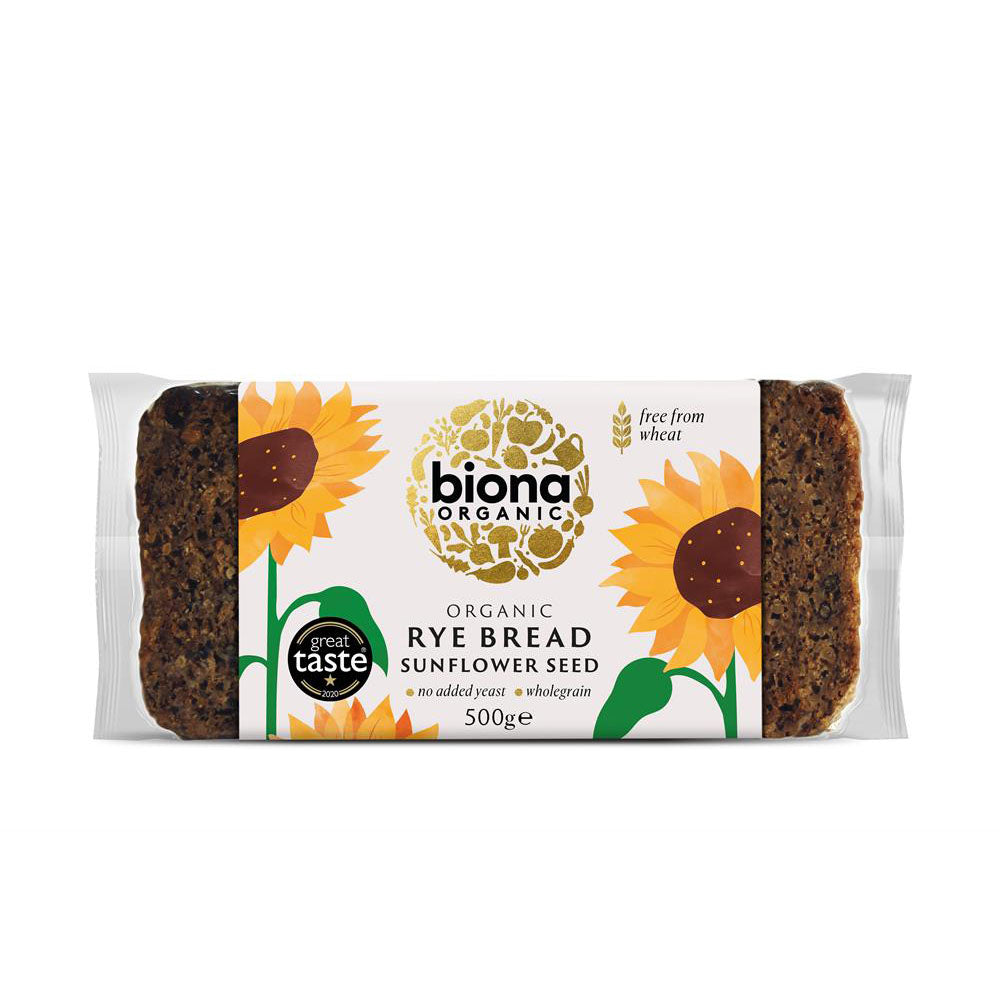 Organic Rye Bread Sunflower Seed 500g - Just Natural
