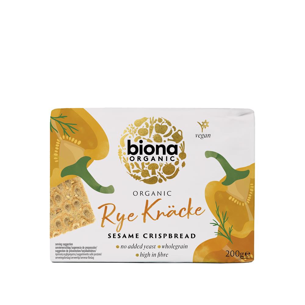Organic Rye Crispbread Sesame 200g - Just Natural