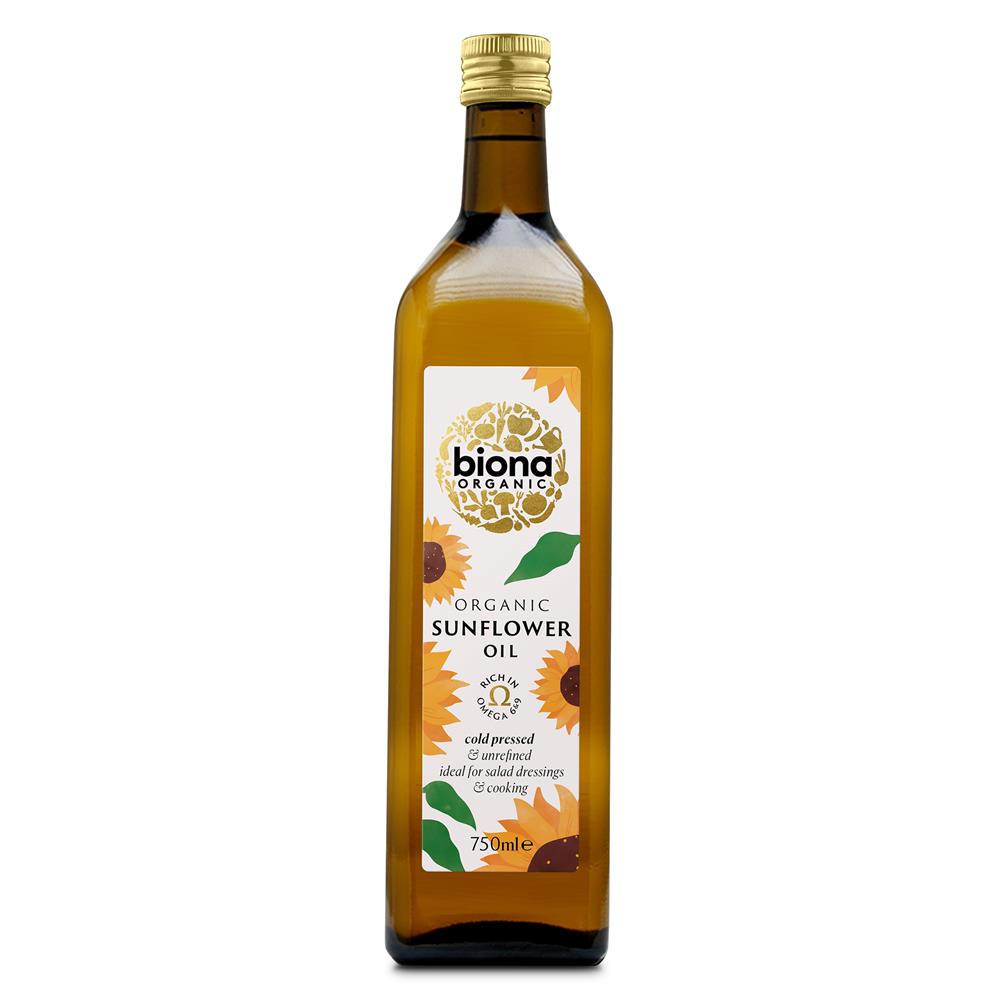 Organic Sunflower Oil Cold Pressed 750ml - Just Natural