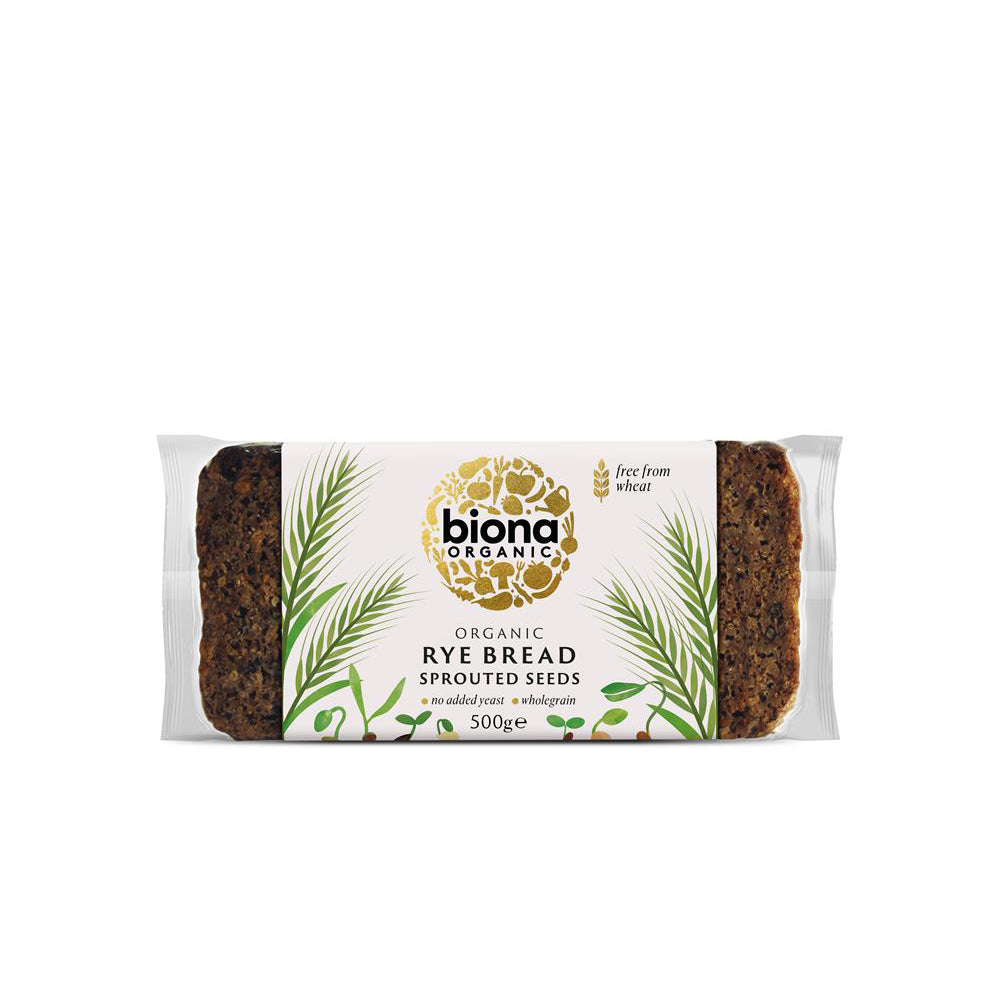 Organic Vitality Rye Bread Sprouted Seeds 500g - Just Natural