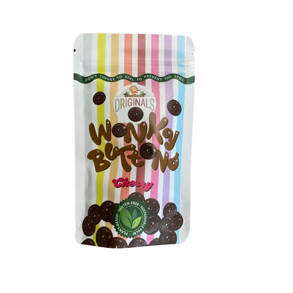 Wonky Buttons - Dark Cherry 100g - Just Natural