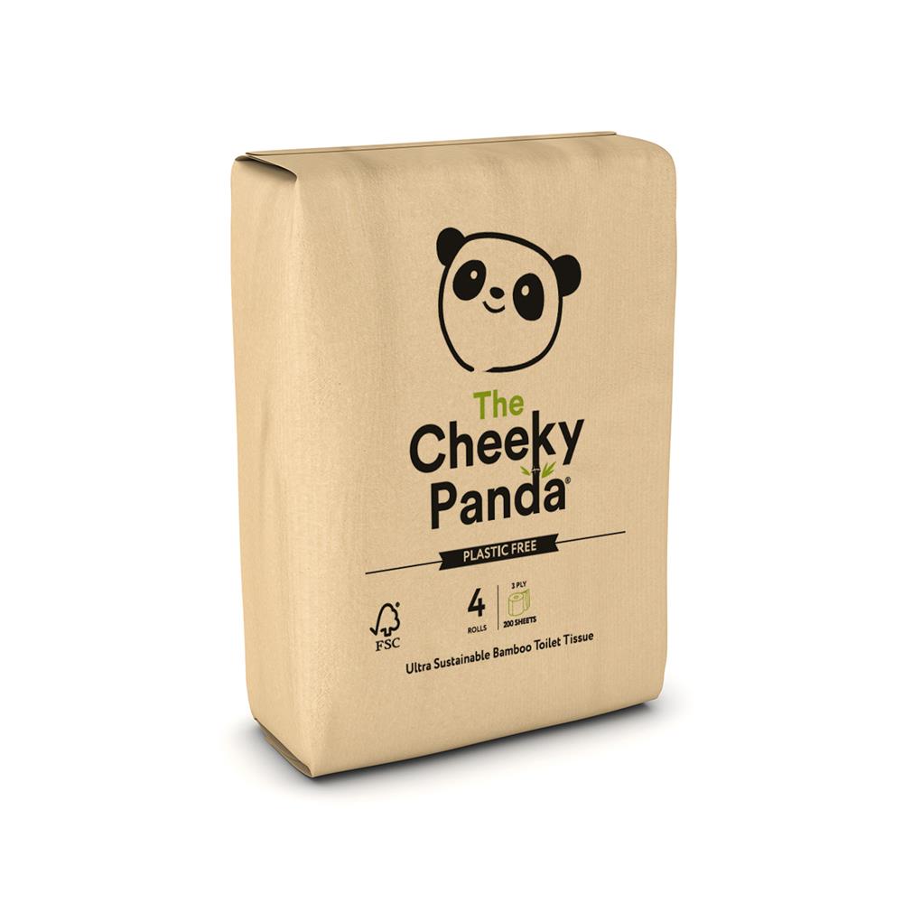 Plastic Free Ultra Sustainable Bamboo Toilet Roll - 4 Pack - Just Natural