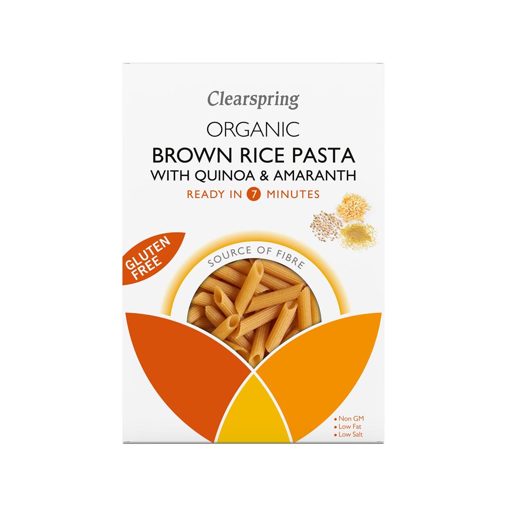 Organic Gluten Free Brown Rice Pasta with Quinoa & Amaranth 250g - Just Natural