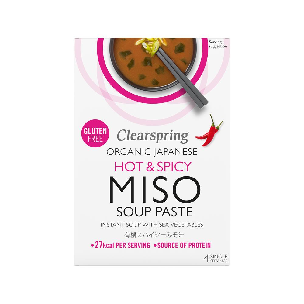 Organic Instant Miso Soup Paste - Hot & Spicy 60g - Just Natural