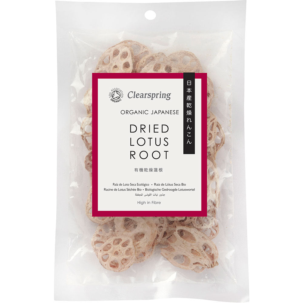 Organic Japanese Dried Lotus Root Slices 30g - Just Natural