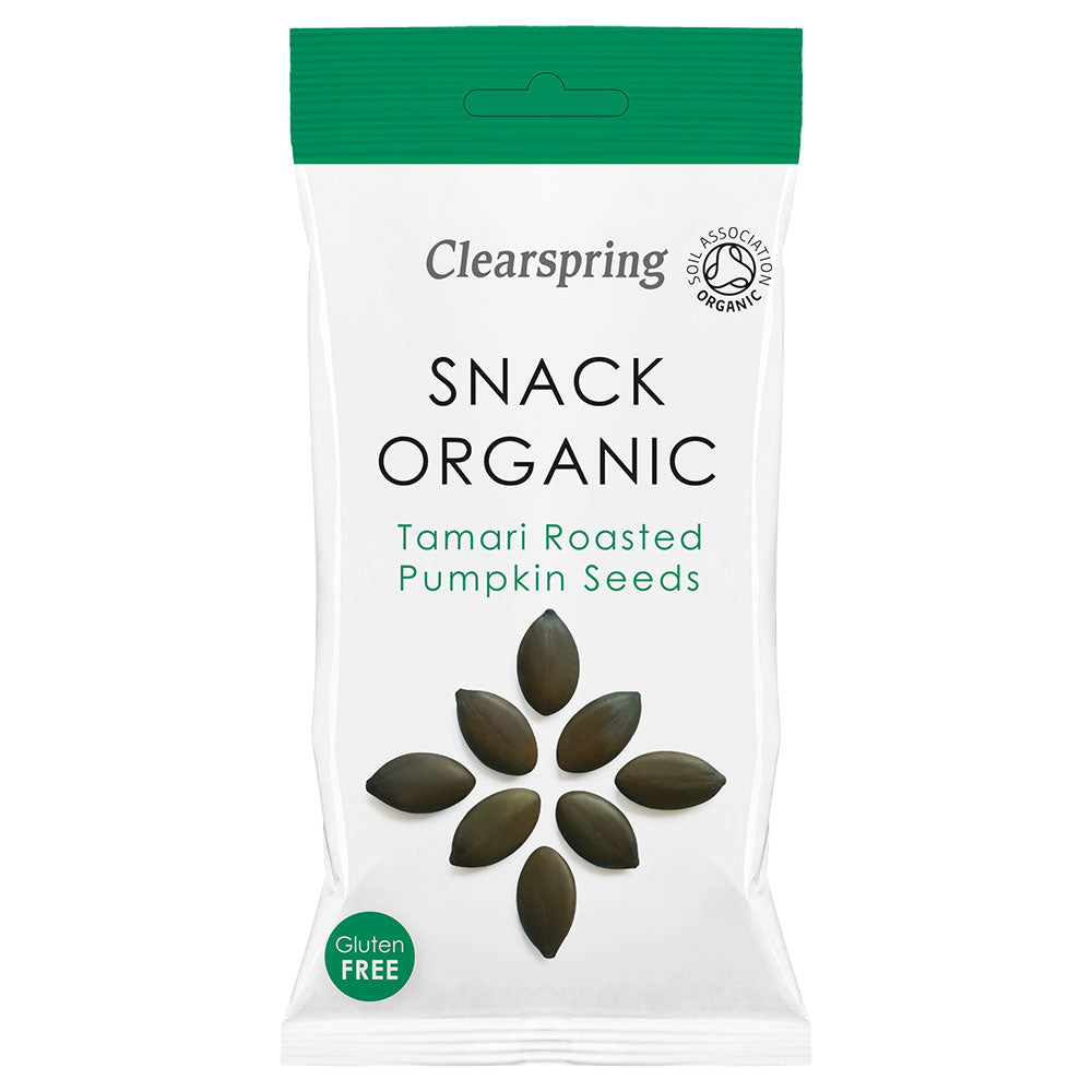Snack Organic - Yaemon Tamari Roasted Pumpkin Seeds 30g - Just Natural