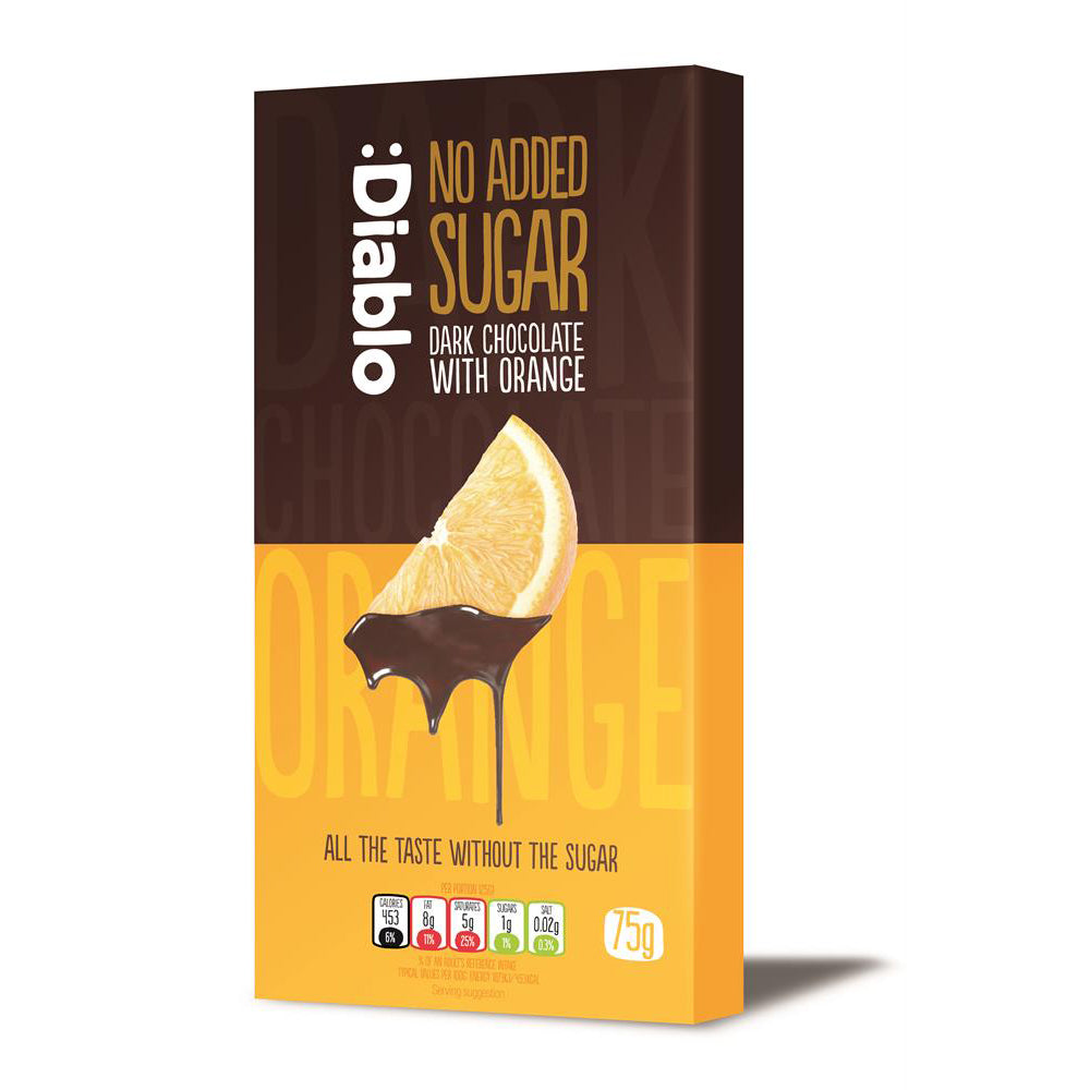 Dark Chocolate Bar with Orange 75g - Just Natural