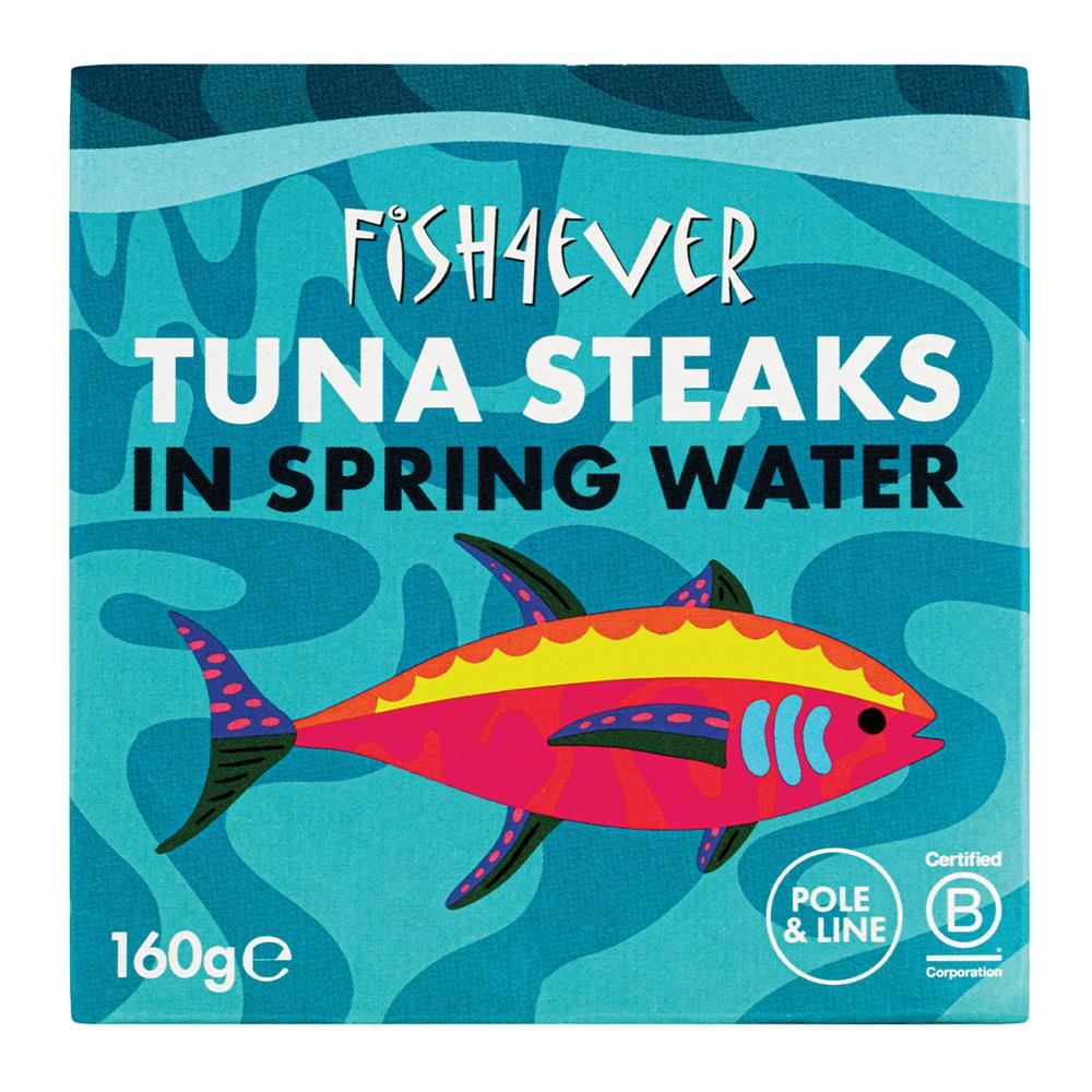 Azores SJ Tuna Steaks in Spring Water 160g - Just Natural