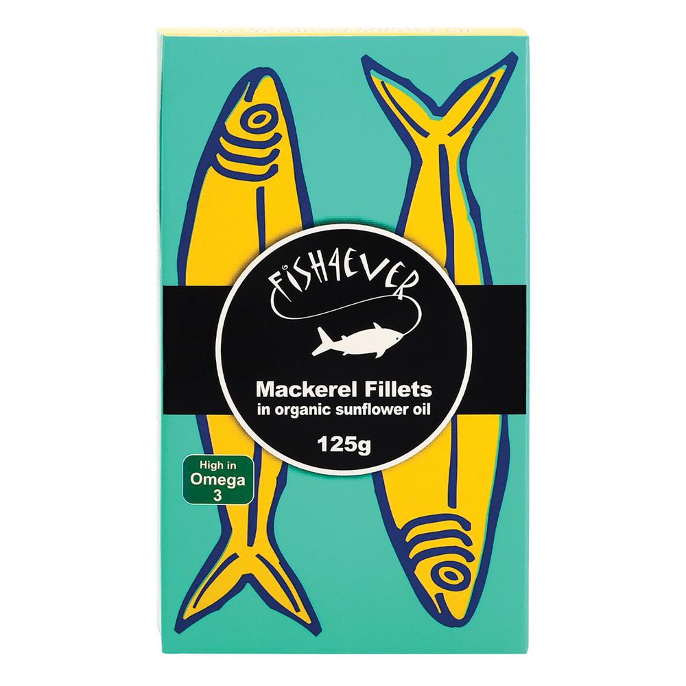 Mackerel Fillet in Organic Sunflower Oil 120g - Just Natural