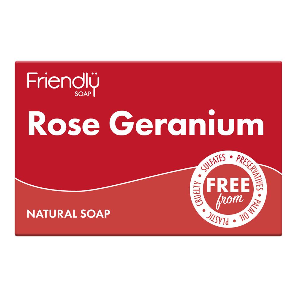 Rose Geranium Soap 95g Just Natural